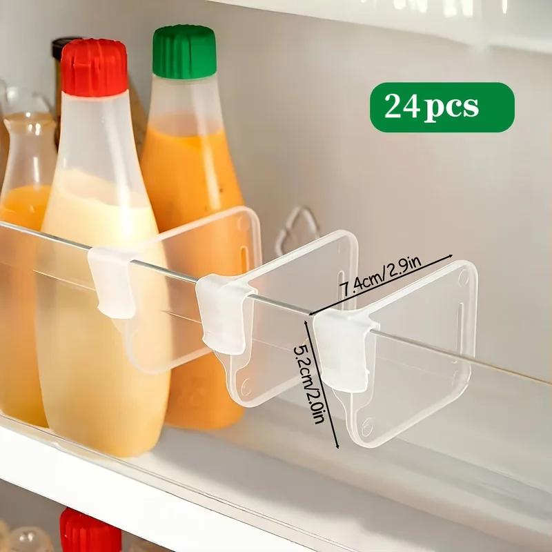 Refrigerator Partition, Side Door Partition, Dividing Clip, Small Partition For Organizing And Storing, Snap On Adjustable Clip
