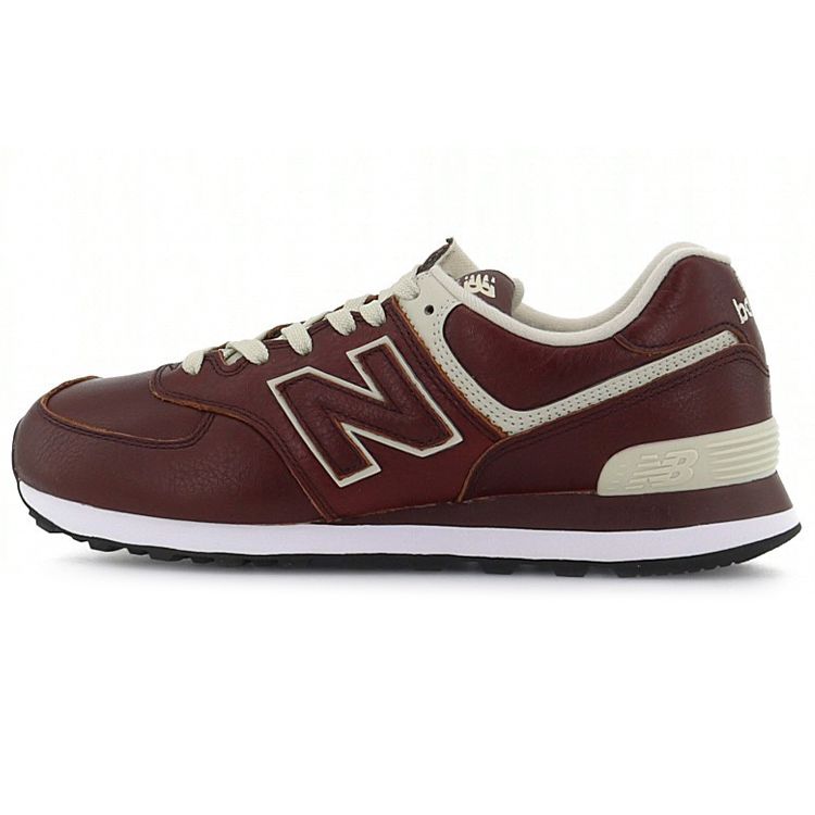 

Кожаные темно-коричневые кроссовки унисекс New Balance 574 ML574LPB
