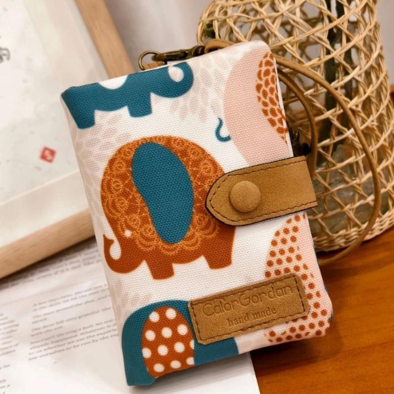

Women Cute Zipper Hasp Short Wallet PU Leather-Capacity Coin Purse Money Bag Frosted Printing ID Card Holder Girl Cute Clutch