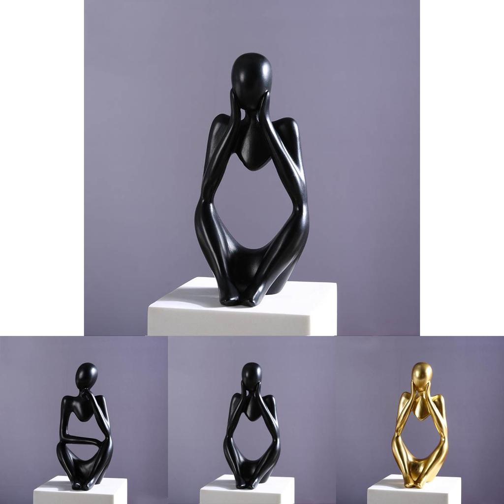 Resin Thinker Sculpture Statue Figurine Modern Abstract Home Decor Gift
