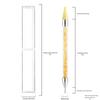 Acrylic Double-Headed Nail Art Crayon: Multifunctional Wax Pen for Precision Drill Work