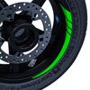 Fluorescent Green Moto GP Style Inner Rim Tape Wheel Stripes Decals Sticker CinarExtreme