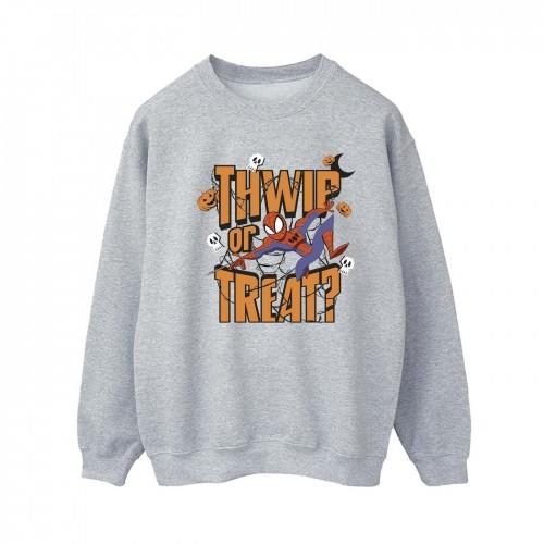 Marvel Womens/Ladies Spider-Man Thwip Or Treat Sweatshirt XXL blanc