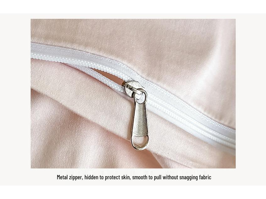 Light Luxury Skin-Friendly Embroidered Duvet Cover Set, Super Soft & Breathable, Available In Single/Double & Student Three-Piece Styles.