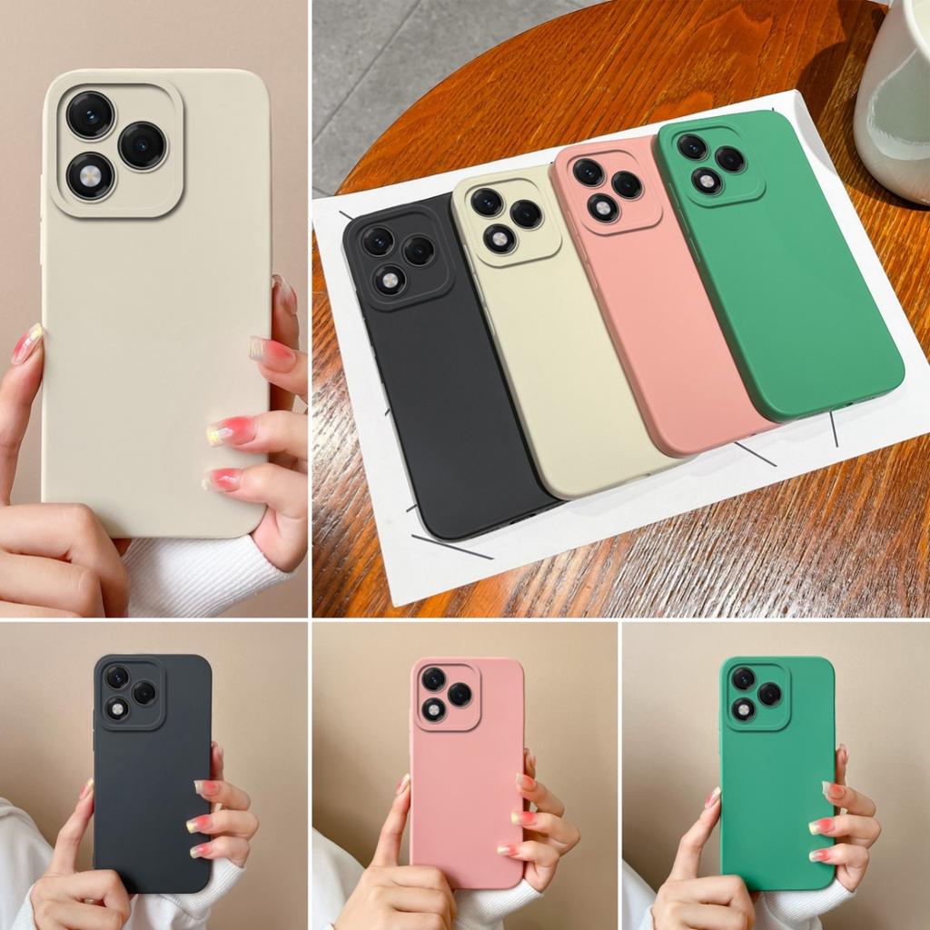 Atmosphärische einfarbige Handyhüllen Für Huawei Honor 400 Lite X20 X60 8A 9C 9S Quadratisch Schlank Matt Silikon Weiche Stoßfeste Hülle Für Huawei Capa