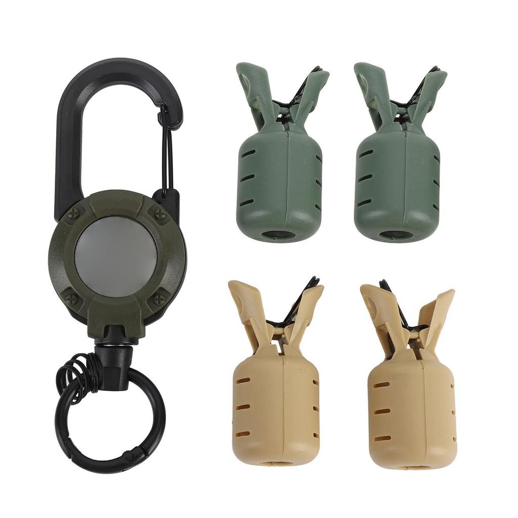 Plastic Hook Safety Caps Portable Lightweight Fishing Hook Protector Case Fishing Hook Cover with Retractable Buckle for Lakes