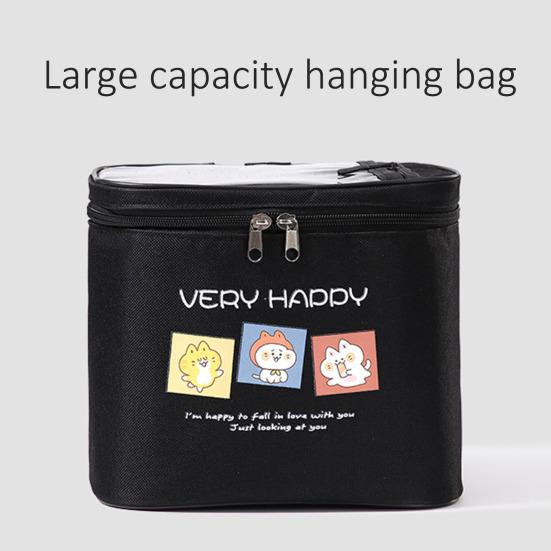 Bike Head Bag Waterproof Design Large Capacity Front Hanger Bag Easy Installation Cartoon Pattern Cycling Pouch