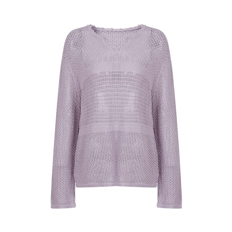 JUZI ANNAKOO Women s Resort Style Hollow Knit Cardigan M