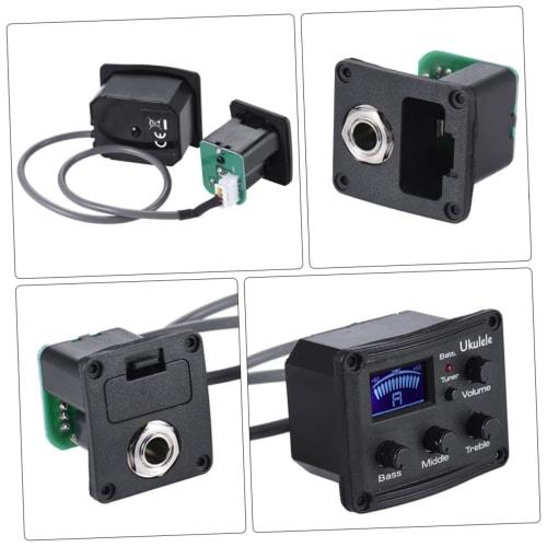 Abaodam Select Ukulele Display Show Ukulele Pickup Uke Piezo Pickup Piezo Transducer Guitar Piezo Pickup Plastic Black