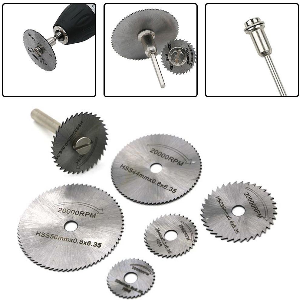 2PCS Mini HSS Circular Saw Blade Rotary Tool For Metal Cutter Wood Cutting Disc For Dremel Rotary Tool 22-50mm Power Tool