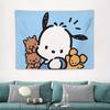 Cute Cartoon Pochacco Cinnamoroll Sanrio Hello Kitty My Melody Tapestry Room Decoration Home Decor Bedroom Wall Hanging Fabric