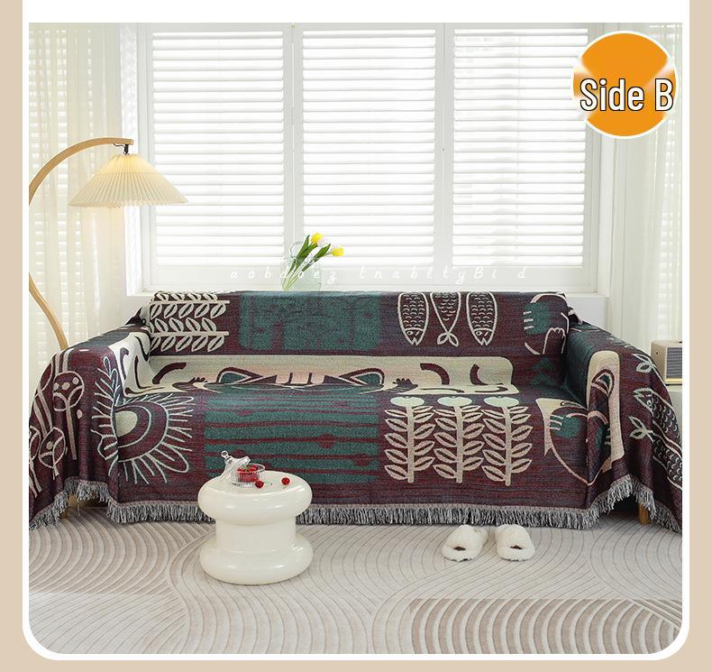 Universal Non-Slip Sofa Cover: All-Season Modern Minimalist Knitted Cushion Towel (2025)