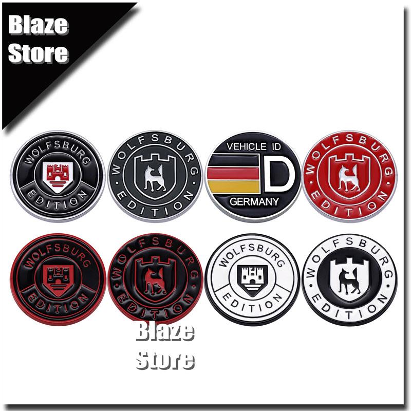 3D Metall Auto Karosserie Kühlergrill Plakette WOLFSBURG EDITION Emblem Auto Aufkleber Für Polo Golf Santana Passat Käfer Touareg