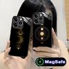 Sun Moon Mobile Cell Phone Case for iPhone 17 16 15 14 13 12 11 Air Pro Max Plus Mini MagSafe Glass Colorful Cover Cover Luxury