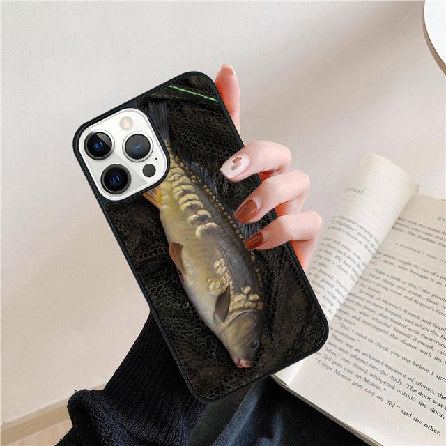 Fish Fishing Carp Funny Coque Shell For iPhone 17 Air 15 16 14 13 12 Pro Max 11 Pro Max Plus Phone Case Cover