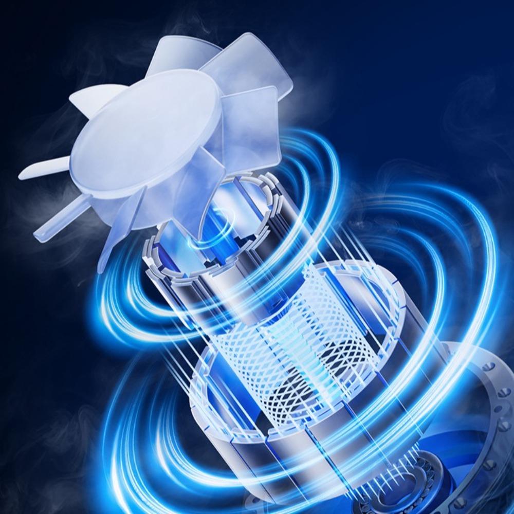 6000mAh Waist-mounted Fan Strong Wind USB Portable Power Bank Mini Outdoor Work Fan  Emergency