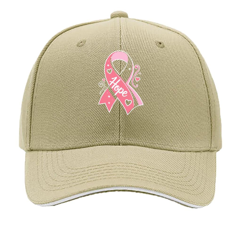 Hope Awareness Ribbon Graphic Emblem Sandwich Baseball Cap Sun Cap Outdoor Workouts Hat