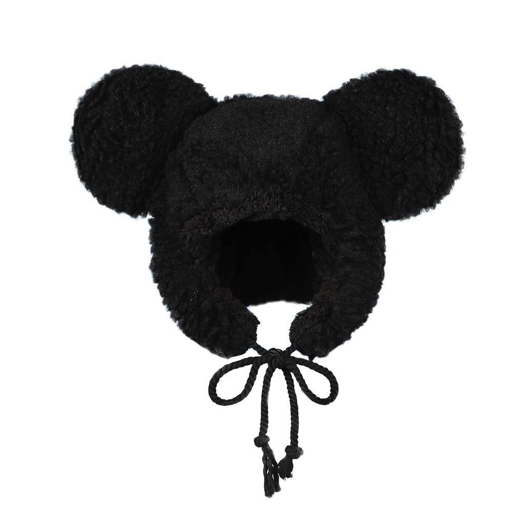 XGOPTS Women's Plush Bear Hat, Cute, Warm, Thick, with Earflaps, Perfect for FallWinter, Sun Protection, and Cold Weather Protection. Perfect for
