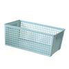 Plastic Storage Basket Rectangular Large Capacity Storage Container for Snacks Fruits Kitchen