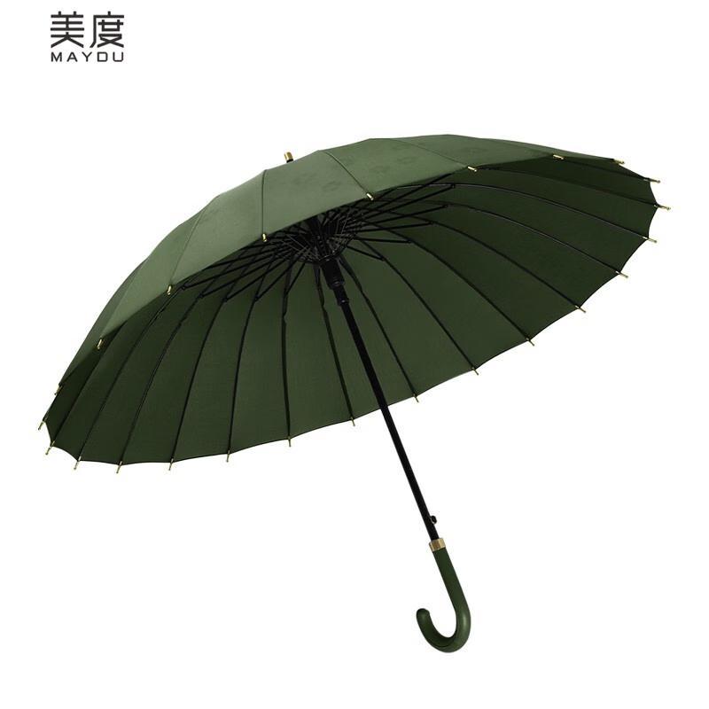Mido 24-Rib Windproof Long-Handle Umbrella