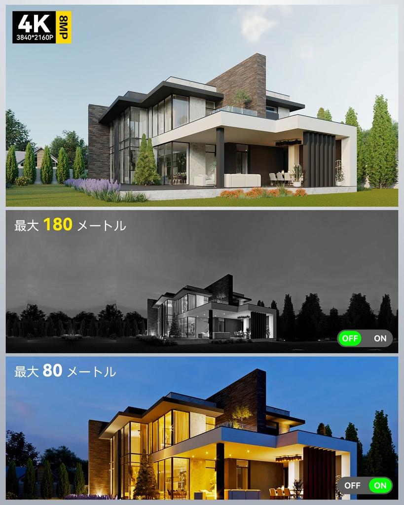 Ctronics 4K 30x Optical Zoom Outdoor Security Camera with 4K Infrared Night Vision 80m Night 5GHz 36 Preset Patrol Auto AI Pet and Vehicle Smart Night