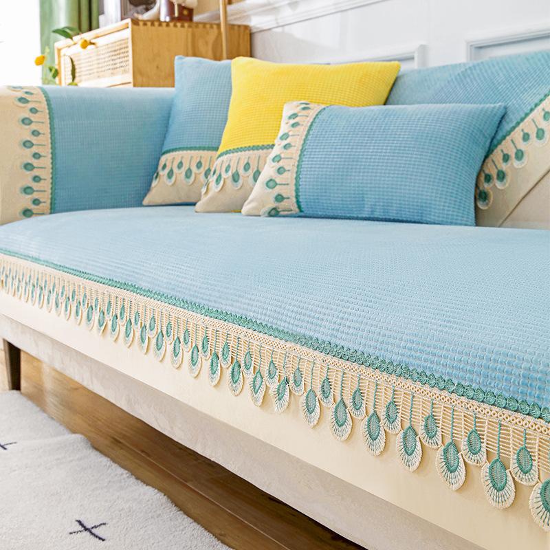 

Бархатная диванная подушка из кукурузы, Нескользящая универсальная подушка на четыре сезона, простой чехол для дивана, чехол для спинки, полотенце, тканевая подушка для сиденья 70*70