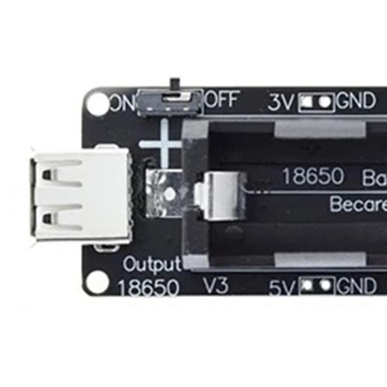 Battery Holder with LED Indicator USB Port Over-Temperature Protection Universal Battery Protection Holder for Raspberry Pi