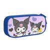 Kuromi Blue Double-Layer Pencil Case for School Students - Creative Stationery Box for Boys and Girls