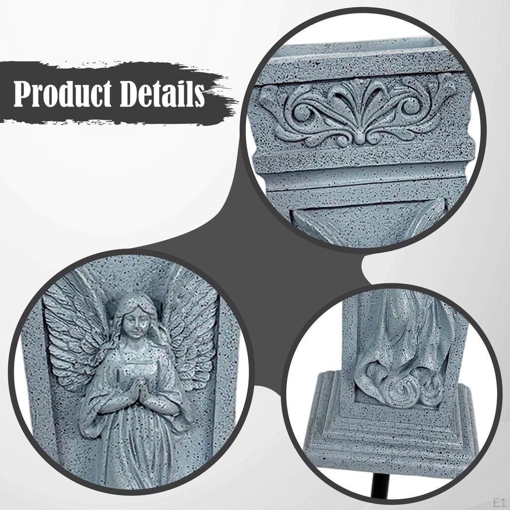 Cemetery Grave Flower Vase Funeral Holder Convenient Tombstone Decoration Yard Outdoor