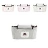 Entzückende Rosa Gepunktete Kinderwagen-Organizer-Tasche Für Baby-Utensilien Mit