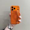 Niche Ins Xingyu Orange Leather Wristband Apple 17promax Mobile Phone Case IPhone16/13 Anti-drop 15