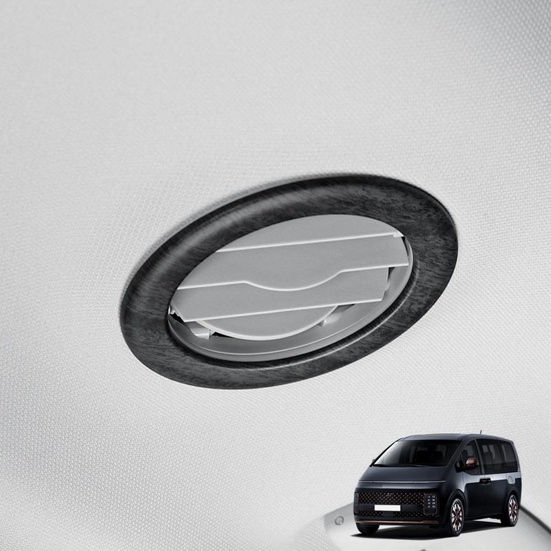 For Hyundai Staria -2026 Car Tuning Carbon Fiber Automotive Circular Roof Air Outlet Vent Cover Trim Interior Accessories
