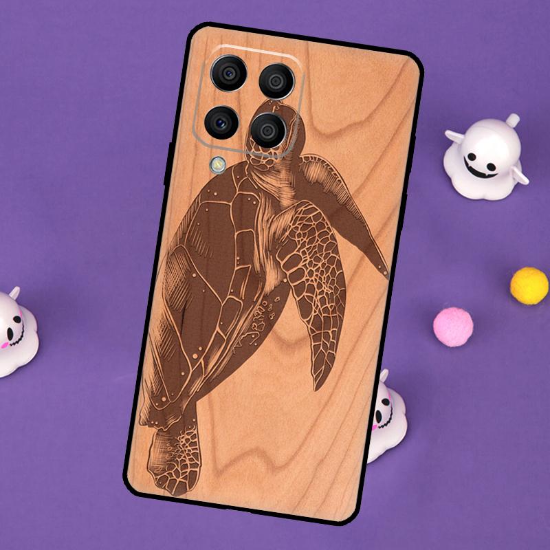 Turtle Wood Pattern Cover For Samsung Galaxy M11 M51 M31 M33 M13 M23 M53 M15 M55 M14 M34 M54 M20 M32 M52 Case