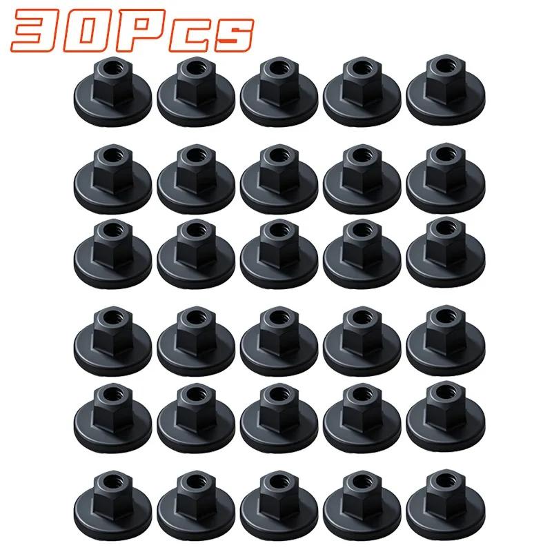 50PCS BMW X3 X5 X6 Car Clips Hex Head Plastic Self-Threading Nut Retainer Chassis for Rear Bumper Splash Shield Auto Parts