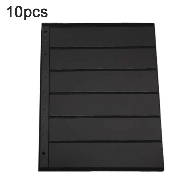 Universal 9 Holes Loose-Leaf Album Stamp Holder Sheets Coin Collection Book For Money Collectors Philately Enthusiasts