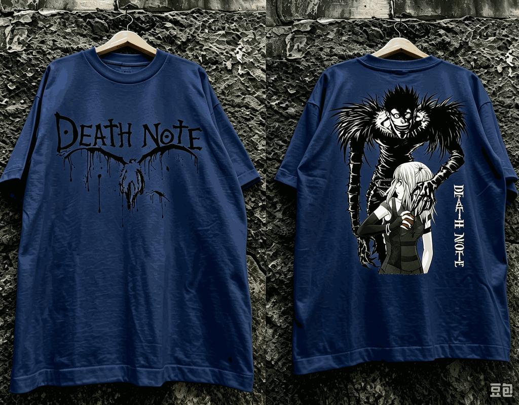 Death Note Tshirt Summer Short Sleeve Unisex Tshirts Casual Fashion Oversized Unisex Streetwear Trendy Cotton Breathable Couples