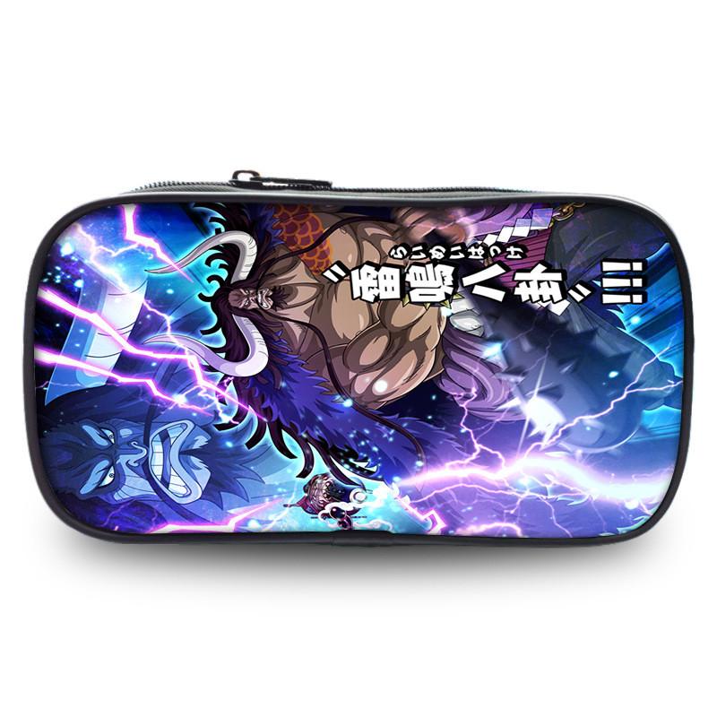 Stunning Polyester One Piece Pencil Case Featuring Zoro And Luffy For Students