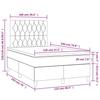 VidaXL Sommier à lattes de Lit avec Matelas et LED, Lit Rembourré, Lit Double, Lit Adulte de Chambre à Coucher Intérieur, 3270218