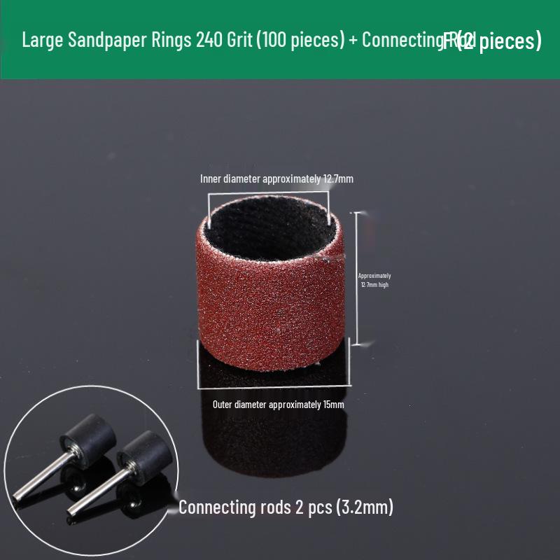 Electric Grinder Sanding Ring & Polishing Tool for Metal, Wood, and Rust Removal