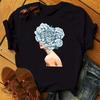 Fashion Flower Graphic Women Printed Tshirt New  Tshirt Graphic Tee Cute Women T-shirt Female Tee Shirt 90s Girls Tee Tshirt