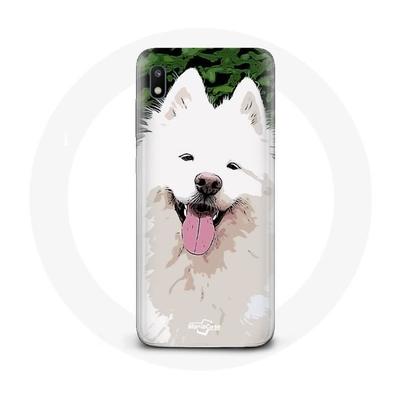 Coque - Samoyède - Samsung Galaxy A10 - Souple - Blanc - Mixte