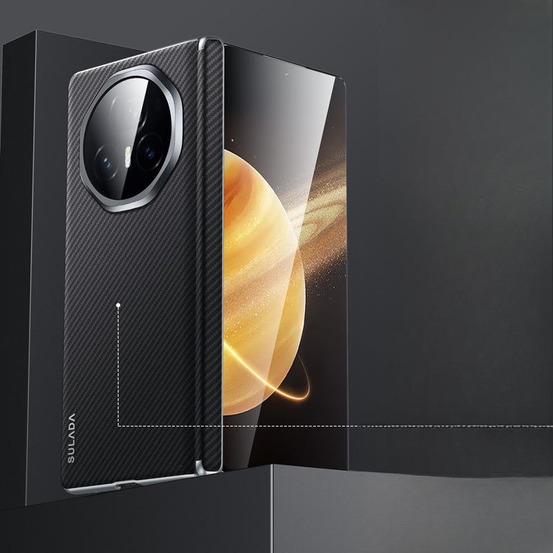 

Подходит для чехла для мобильного телефона Honor Magicv3, рисунок из углеродного волокна, магнитная присоска Honoror, 3-е поколение, пружинный шарнир, мужской кожаный чехол Vs3 Honor Magic V3