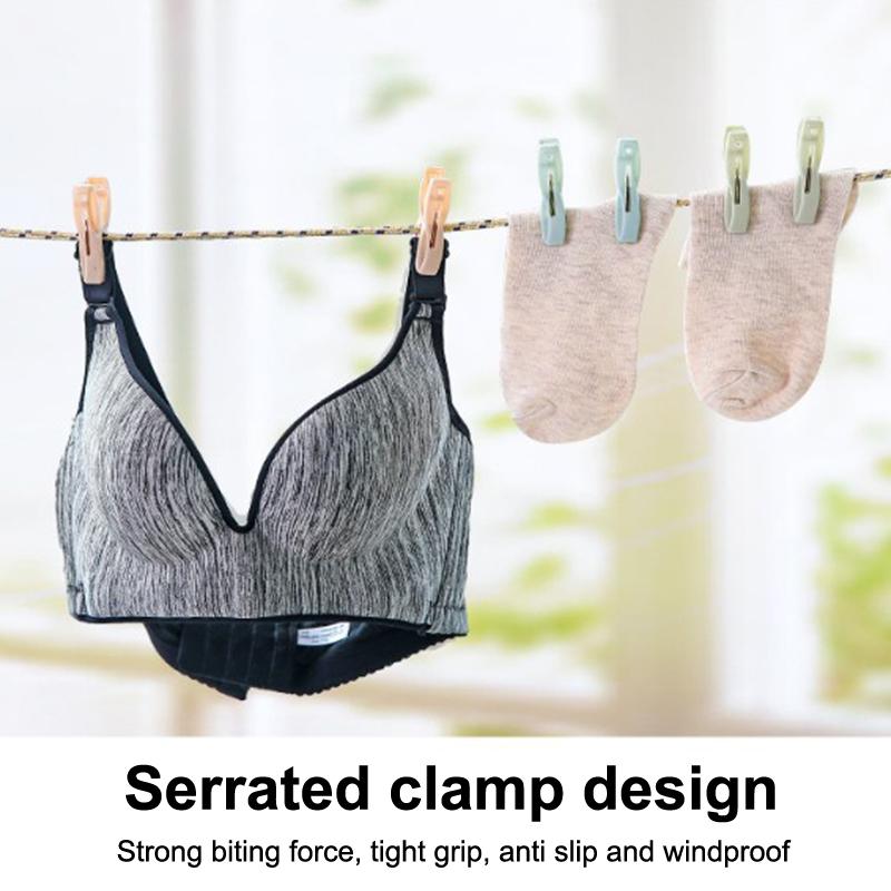 30Pcs Plastic Clothes Pegs Laundry Clothespin Clothes Pins Storage Organizer Quilt Towel Clips Spring With Basket Cabides Hanger