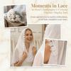 Solid Color Wedding Hijab Lace Trim Cathedral Veil Vintage Bridal Headscarf  Church Ceremony