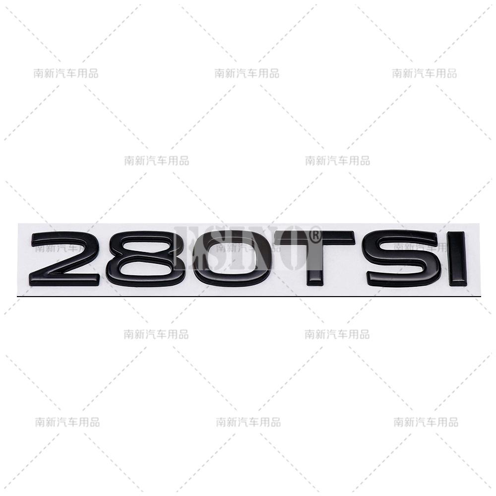 AABIO1 New  Styling 3D 230 280 330 380 TSI Metal Alloy Adhesive Emblem Rear Trunk Badge Fender Sticker Car Body Decal for Volkswagen
