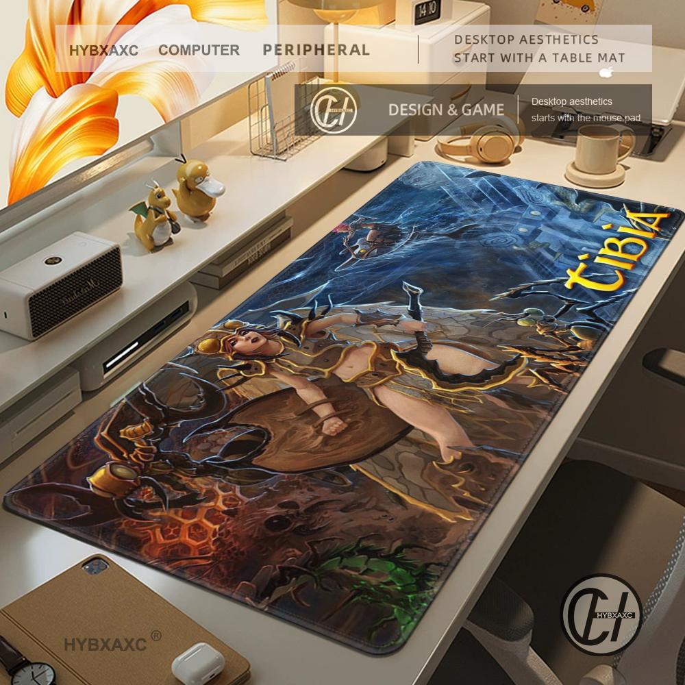 MMORPG Tibia Large Gaming Mouse Pad Computer Mousepad PC Gamer Mouse Mat Laptop Mausepad XXL Mouse Carpet Keyboard Mat Desk Pad
