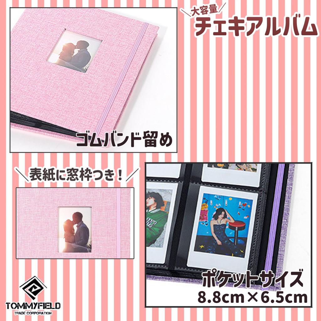 TOMMYFIELD Instax Photo Album Instax Photo Storage Memories 208 Sheets Gray