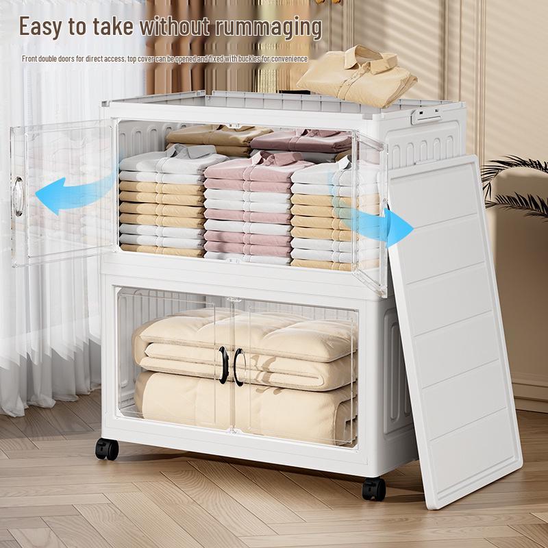 Foldable Large Capacity Storage Box for Clothes, Quilts, and Toys