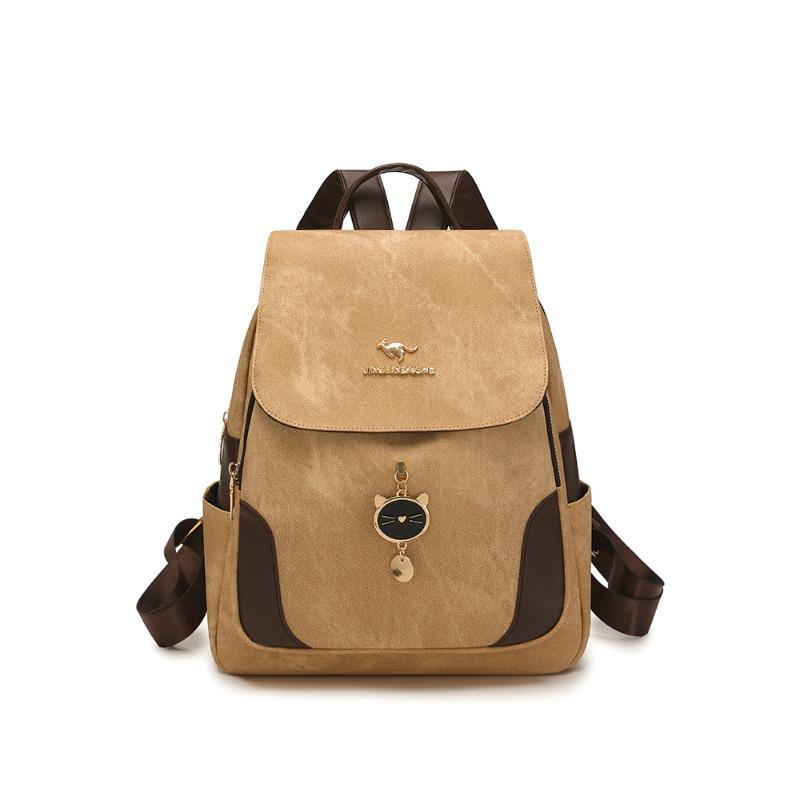 Women's Practical Double-shoulder Bag with High Appearance Quality and Large Capacity Backpack