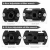 2 Pcs Heavy Duty Oil Filter Wrench 60-80mm 80-105mm Adjustable Oil Filter Cap Socket Wrench Universal Removal Tool Auto Parts